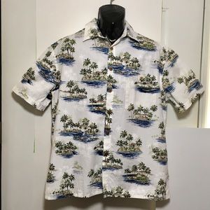 Hawaiian Tropical Island Print shirt SZ L